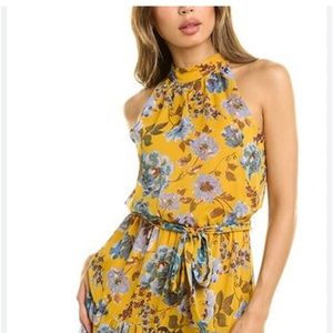 Julia Jordan flower maxi. Yellow with blue flowers. So pretty.